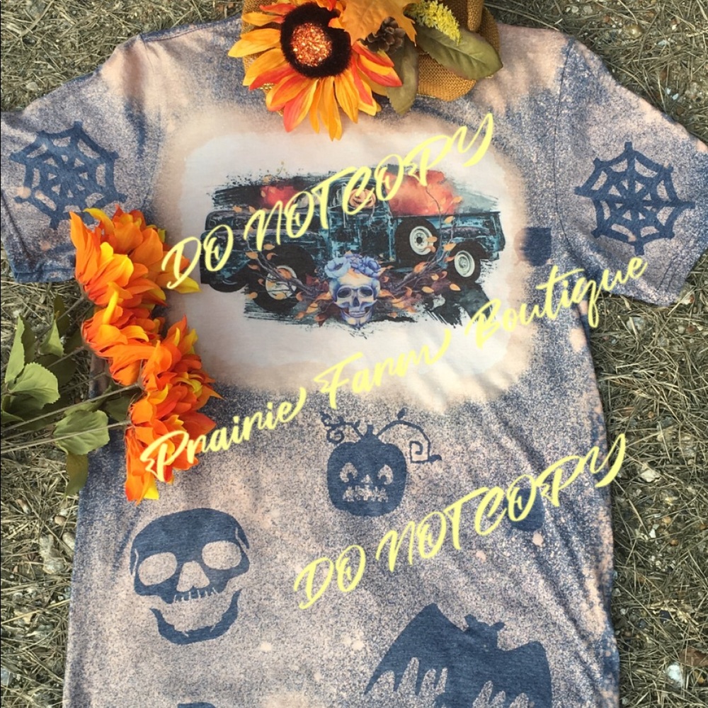 Halloween Bleached T-Shirt